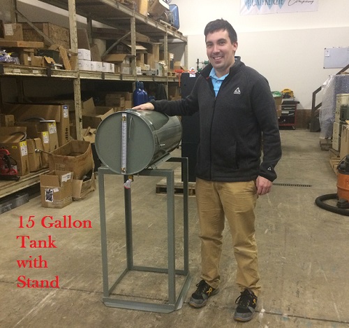 15 gallon oil makeup tank with stand